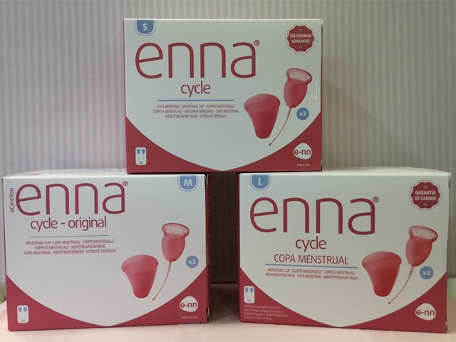 Copa menstrual pack de dos ENNA CYCLE - EASY CUP 
