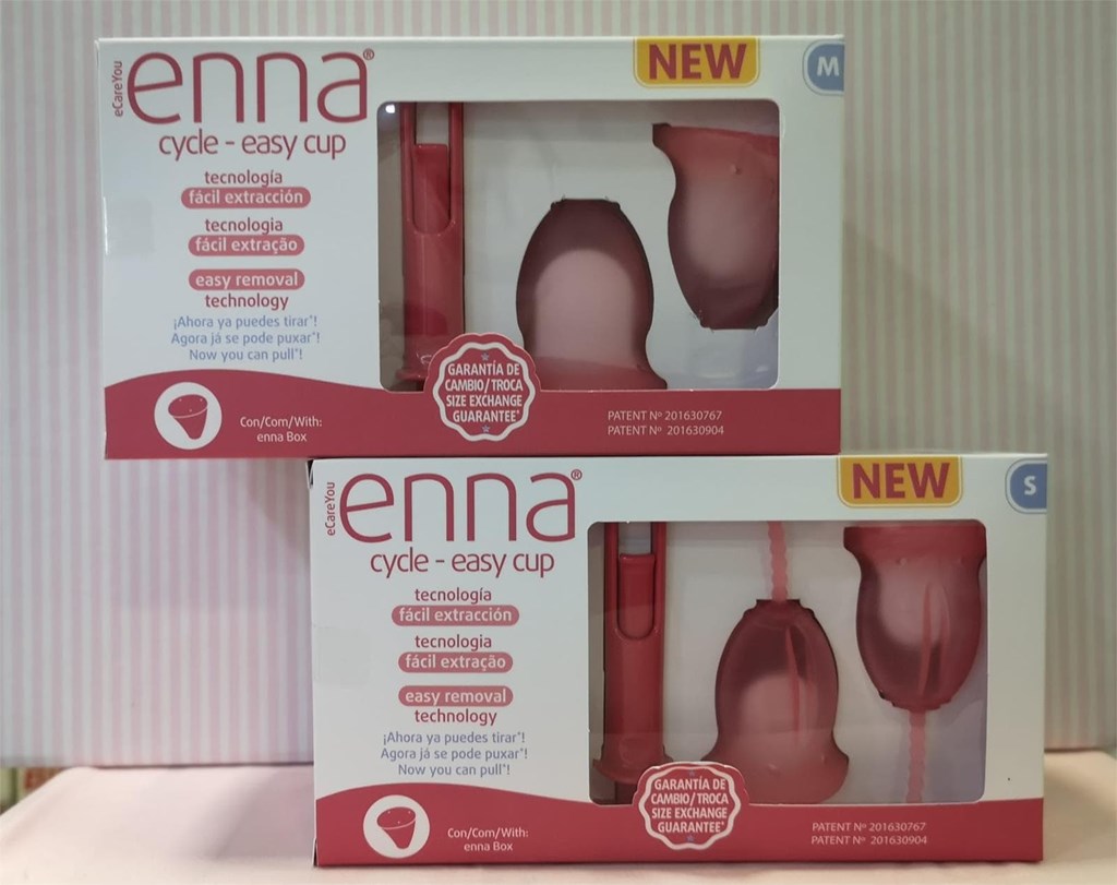 Foto 1 Copa menstrual pack de dos ENNA CYCLE - EASY CUP con aplicador