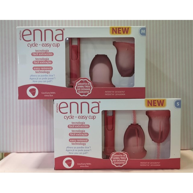 Copa menstrual pack de dos ENNA CYCLE - EASY CUP con aplicador