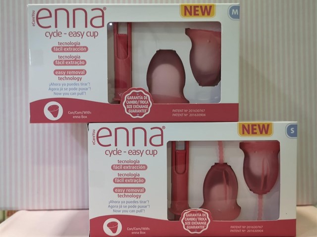 Copa menstrual pack de dos ENNA CYCLE - EASY CUP con aplicador