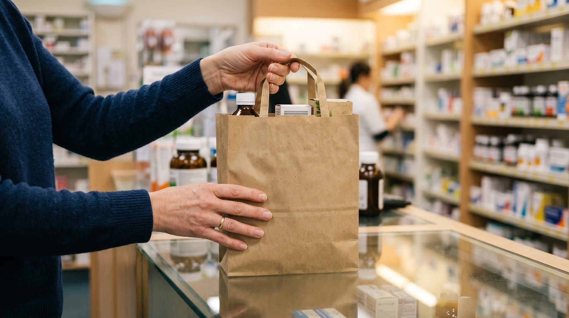 Recoger productos sin esperas en farmacia de Boiro